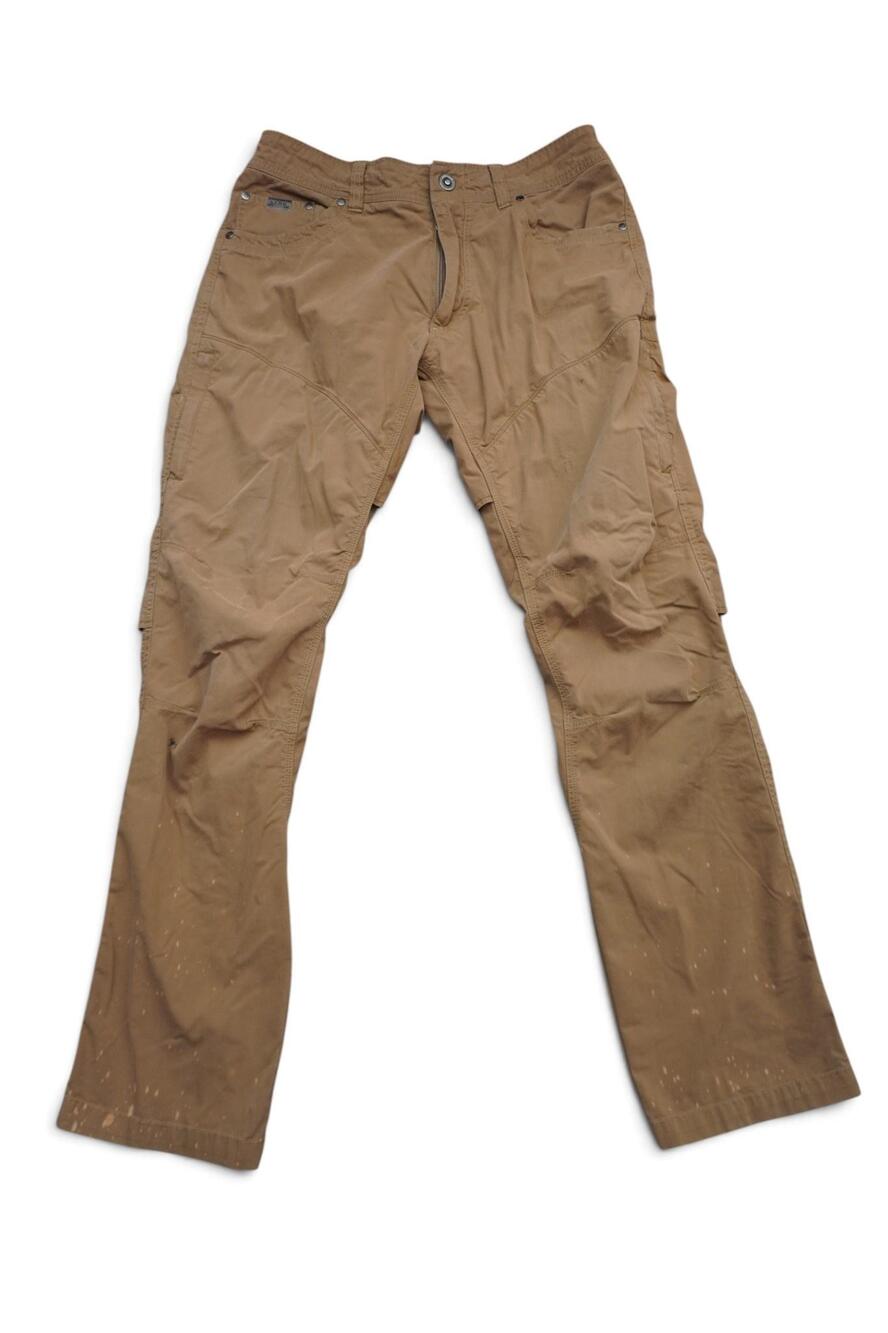 Kuhl Konfidant Air Cargo Pants Mens 32x31 Brown Canvas Outdoor Hiking Casual